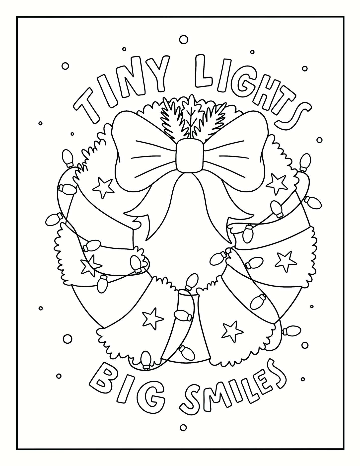 Large Print Christmas Coloring