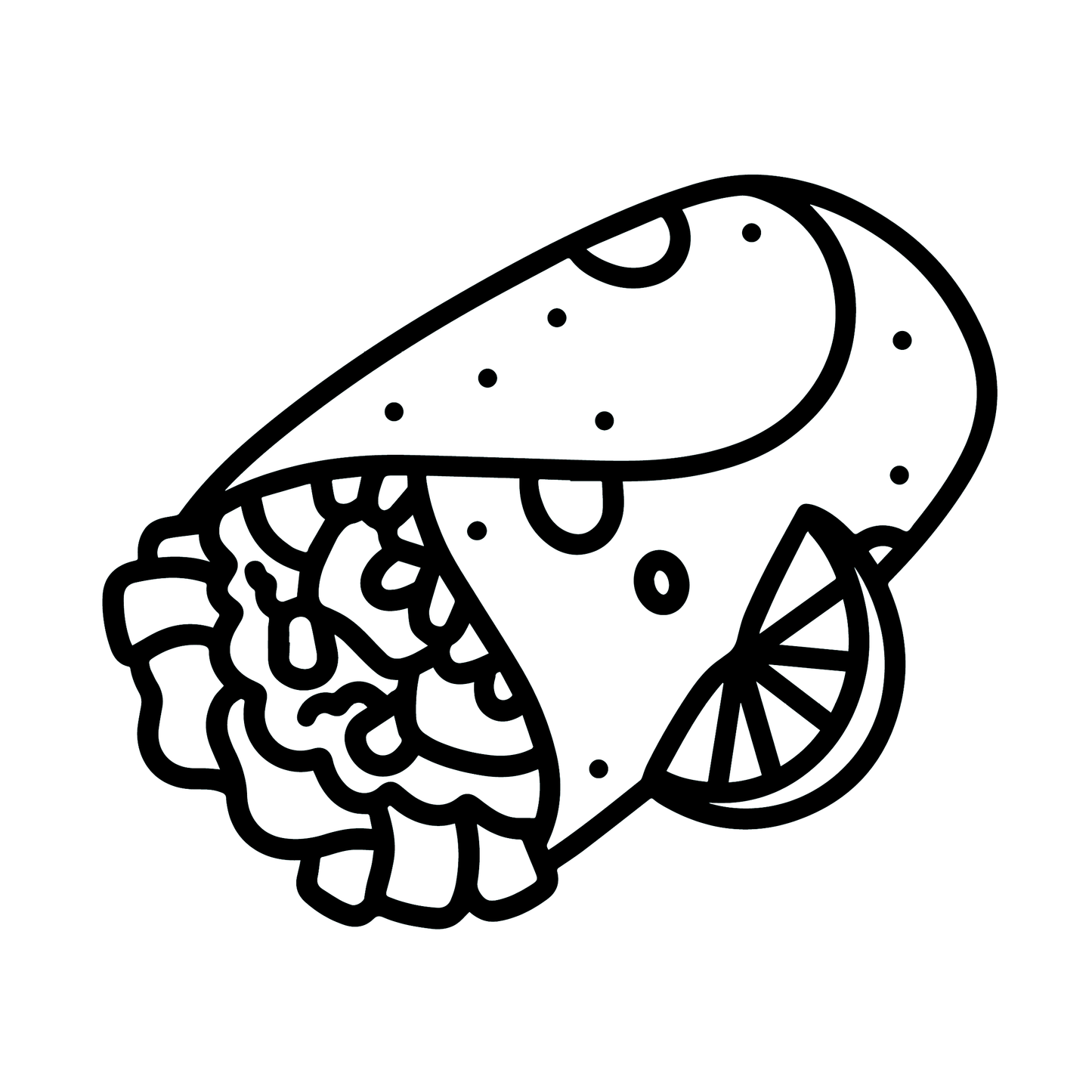 Mexican Snacks Coloring